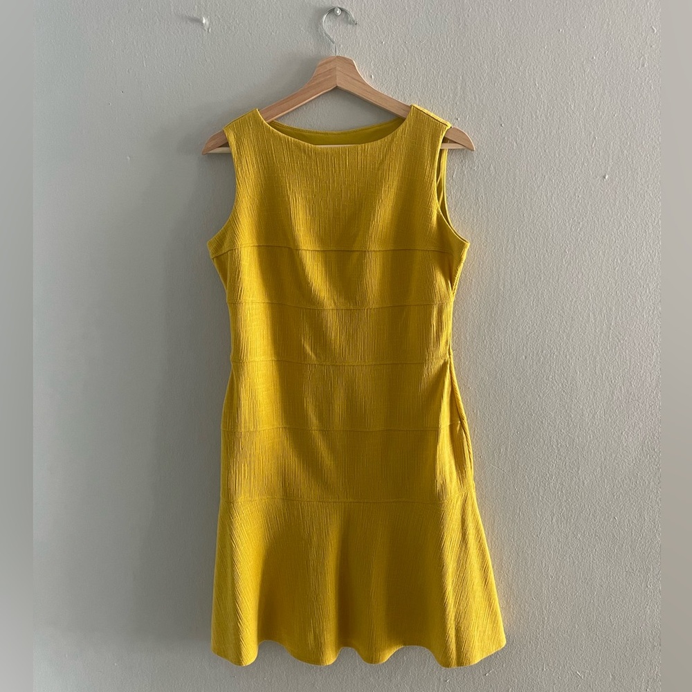 ENFOCUS STUDIO Sleeveless Dress; Size 8; Color Ceylon Yellow